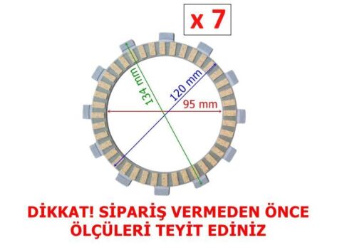 CFMOTO NK250 DEBRİYAJ BALATASI 7 Lİ (2022 ÖNCESİ)