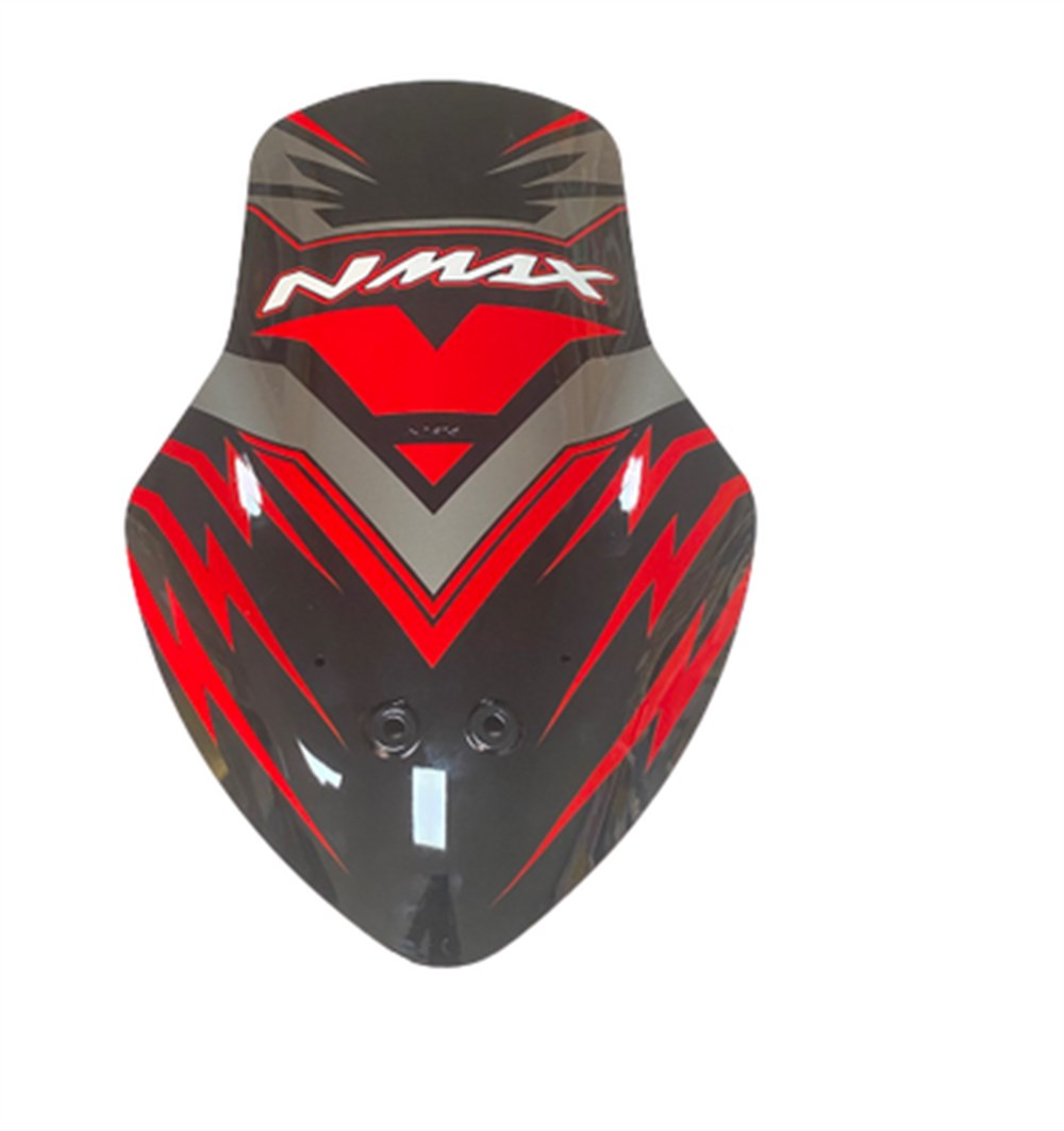 YAMAHA NMAX125-155 ÖN SİPERLİK CAMI KIRMIZI STİCKER (2014-2018)