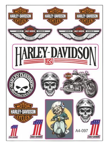 HARLEY DAVİDSON MOTOSİKLET STİCKER SETİ