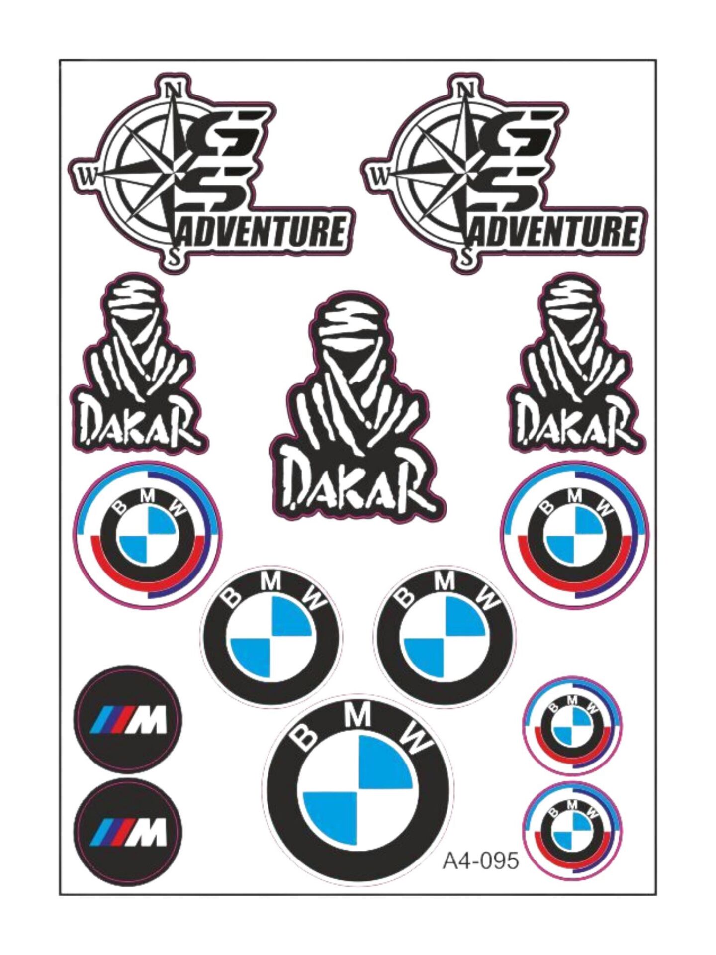 BMW MOTOSİKLET STİCKER SETİ