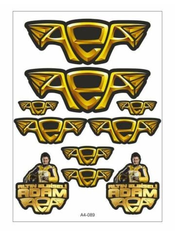 ALTIN ELBİSELİ ADAM STİCKER SETİ