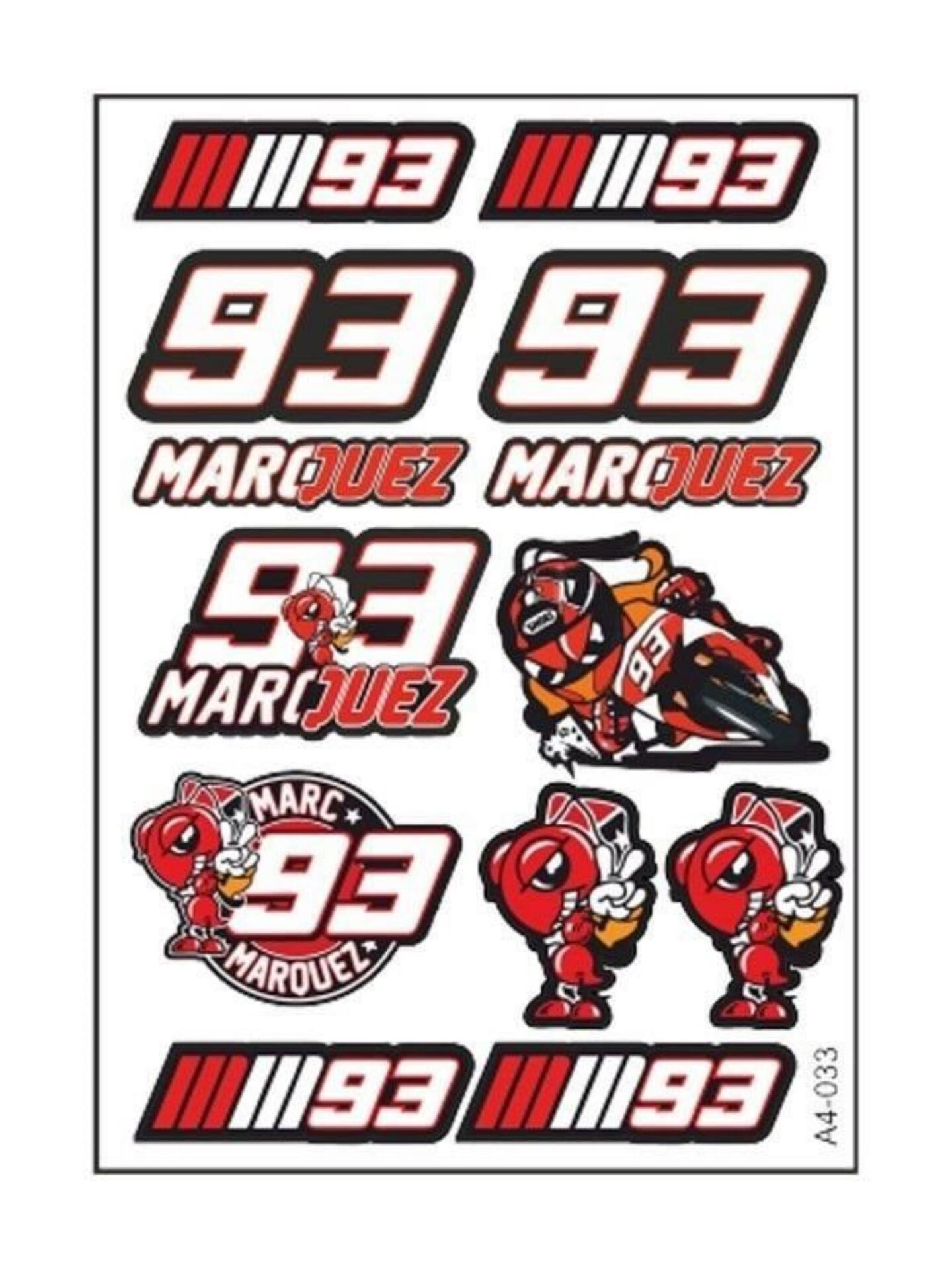 MARQUEZ 93 STİCKER SETİ