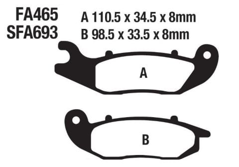 HONDA PCX125 2021 ÖN FREN BALATASI SFA693 FA465