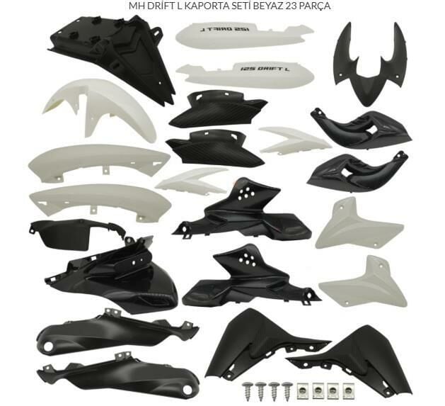 MONDİAL DRİFT L KAPORTA SETİ BEYAZ 23 PARÇA