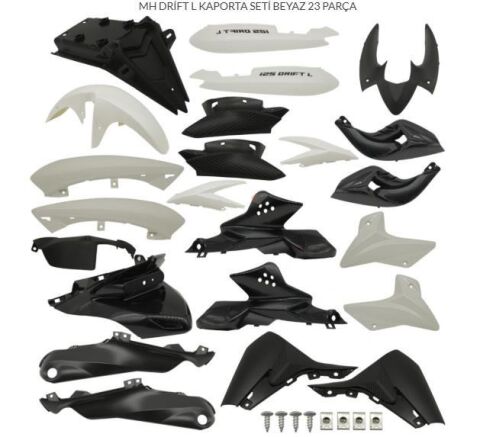 MONDİAL DRİFT L KAPORTA SETİ BEYAZ 23 PARÇA