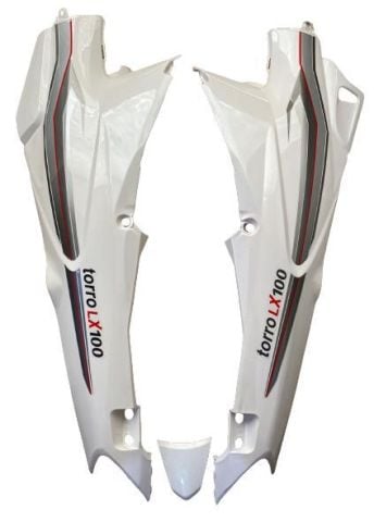 MOTORAN TORRO (TORRO LX) SAĞ SOL SELE ALTI STOP ÜSTÜ TAKIM BEYAZ