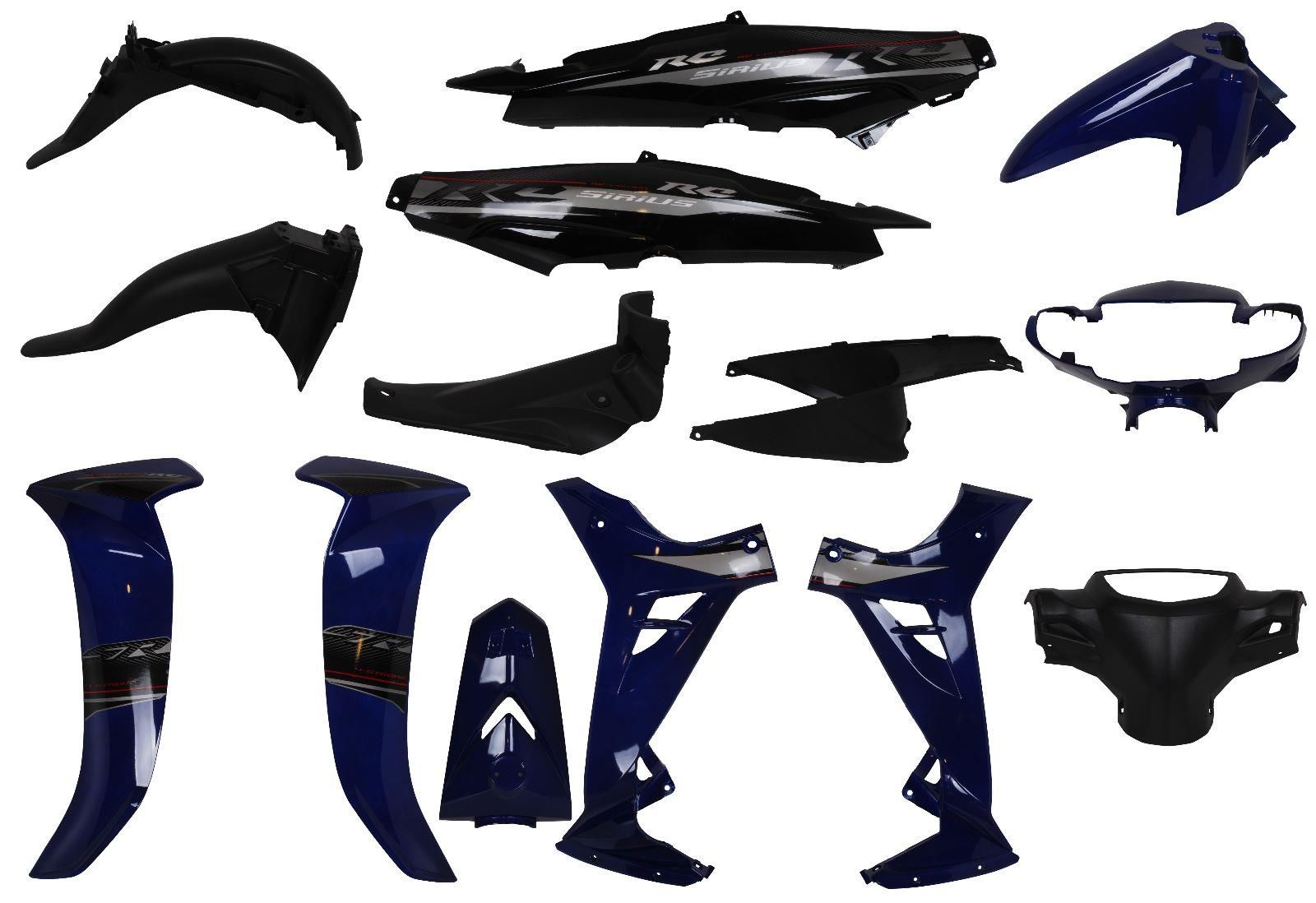 YAMAHA CRYPTON C8 KAPORTA SETİ 2010-2014 (MAVİ-SİYAH)