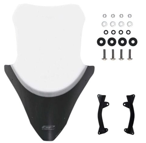 GP KOMPOZİT HONDA PCX 125 2021-2024 SİPERLİK ÖN CAM ŞEFFAF 70cm