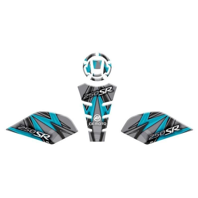 CF MOTO 250 SR 2020-2023 UYUMLU TANK PAD SET 010