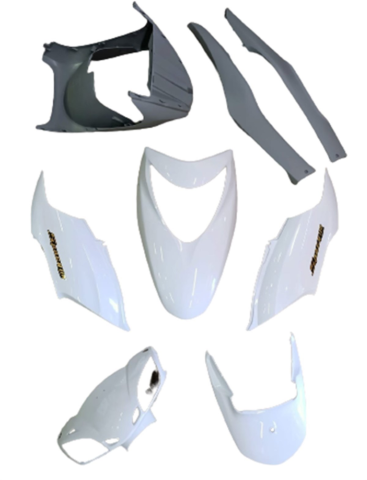 HONDA SPACY110 KAPORTA SETİ 8 PARÇA OHEM BEYAZ