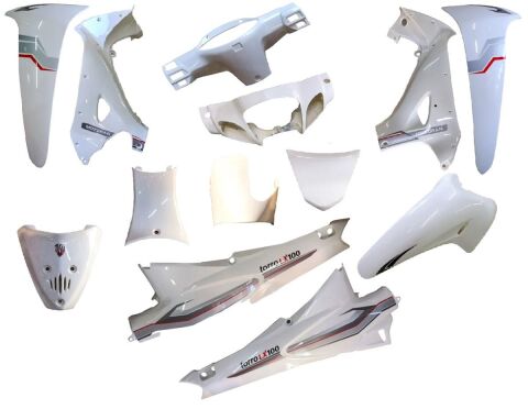 MOTORAN TORRO (TORRO LX) KAPORTA SETİ BEYAZ 13 PARÇA