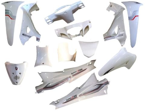MOTORAN TORRO (TORRO LX) KAPORTA SETİ BEYAZ 13 PARÇA