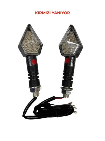 AGK-CG-CUP SİNYAL KARBON 15 LEDLİ KIRMIZI YANIYOR