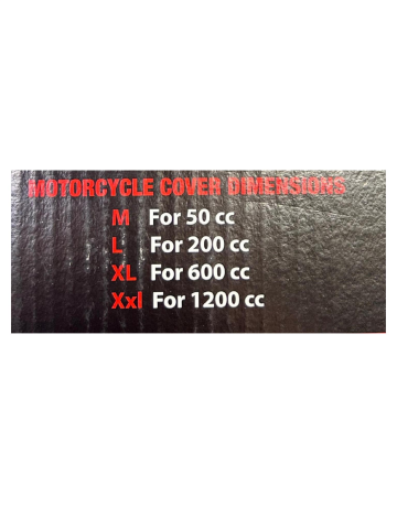 MOTOSİKLET BRANDASI M BEDEN (50CC SCOOTER İÇİN)