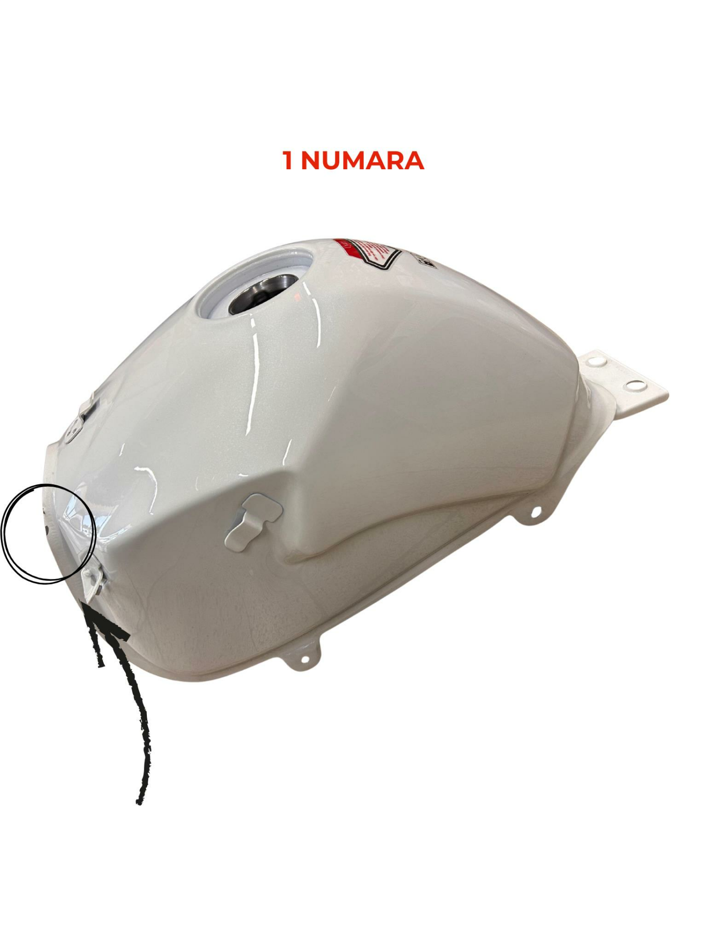 MONDİAL DRİFT L BENZİN DEPOSU BEYAZ DEFOLU