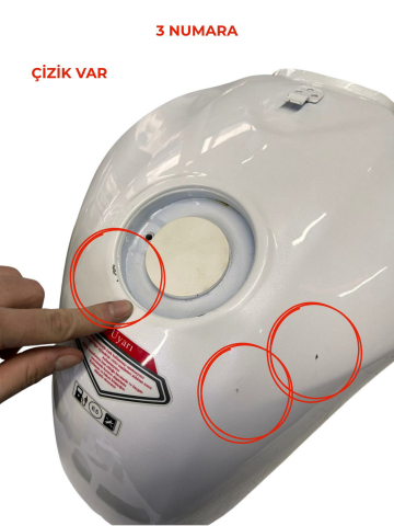 MONDİAL DRİFT L BENZİN DEPOSU BEYAZ DEFOLU