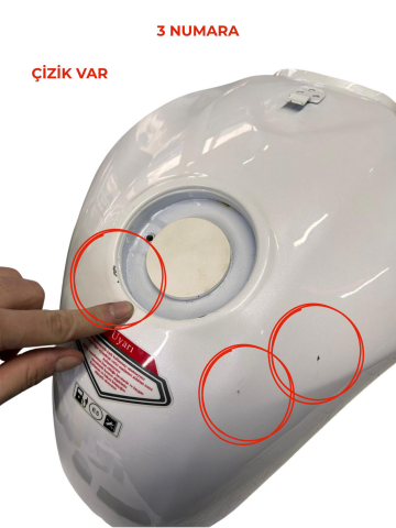 MONDİAL DRİFT L BENZİN DEPOSU BEYAZ DEFOLU