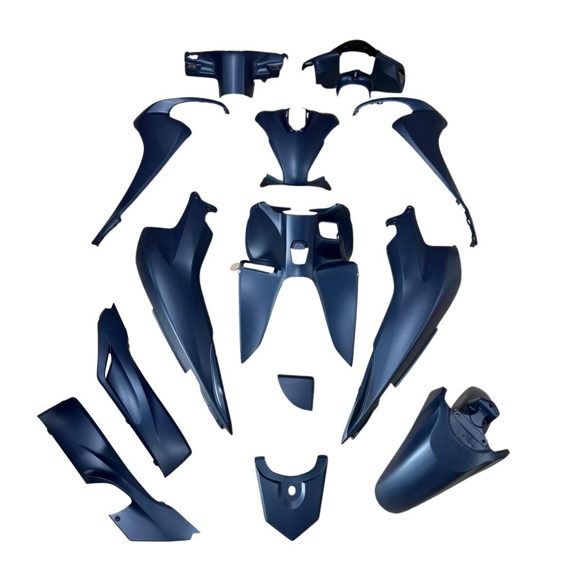 HONDA DİO 110 KAPORTA SETİ MAT MAVİ 14 PARÇA İTHAL KAPORTA (CSR)