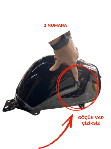 MONDİAL DRİFT L BENZİN DEPOSU SİYAH DEFOLU