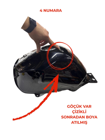 MONDİAL DRİFT L BENZİN DEPOSU SİYAH DEFOLU