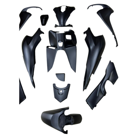 HONDA DİO 110 KAPORTA SETİ MAT SİYAH 14 PARÇA İTHAL KAPORTA (CSR)