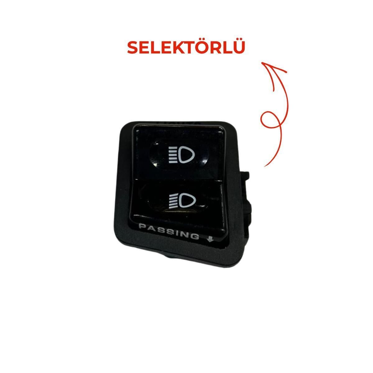 SCOOTER UZUN KISA DÜĞMESİ SELLEKTÖRLÜ 4 PİMLİ