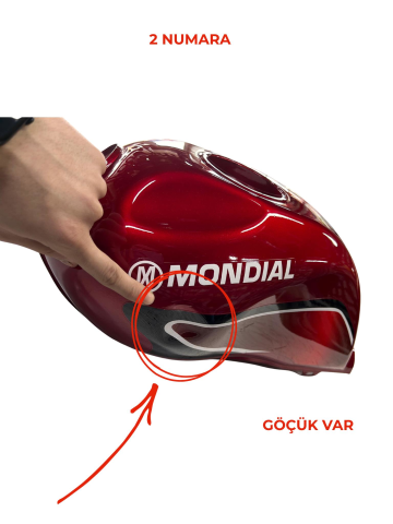 MONDİAL SUPERBOY İ 100-125 BENZİN DEPOSU KIRMIZI DEFOLU