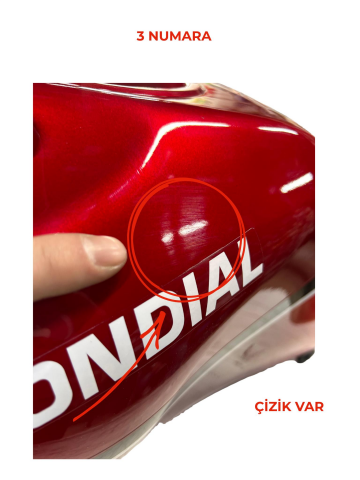 MONDİAL SUPERBOY İ 100-125 BENZİN DEPOSU KIRMIZI DEFOLU