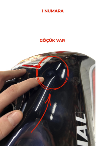 MONDİAL SUPERBOY İ 100-125 BENZİN DEPOSU SİYAH DEFOLU