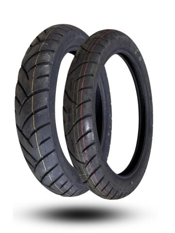 TVS RAIDER ÖN ARKA LASTİK TAKIMI (100/90-17 - 80/100-17)(TVS ORJİNAL)