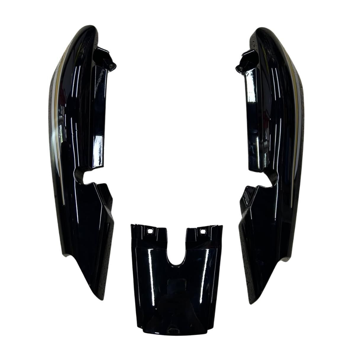 YAMAHA YBR 2004-2009 SAĞ SOL SELE ALTI ARKA STOP ÜSTÜ TAKIM SİYAH İTHAL