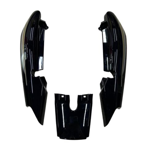 YAMAHA YBR 2004-2009 SAĞ SOL SELE ALTI ARKA STOP ÜSTÜ TAKIM SİYAH İTHAL