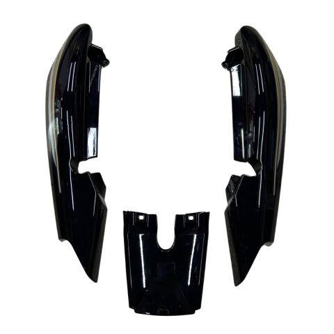 YAMAHA YBR 2004-2009 SAĞ SOL SELE ALTI ARKA STOP ÜSTÜ TAKIM SİYAH İTHAL