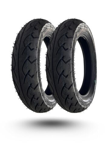 TVS JUPİTER 125-110 ÖN ARKA DIŞ LASTİK TAKIM TUBELESS (TVS ORJİNAL)(90/90-12)